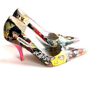 Comic Book Pulse Heels size 8